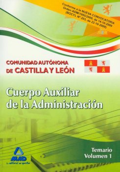 AUXILIAR ADMINISTRACION CYL TEMARIO 1